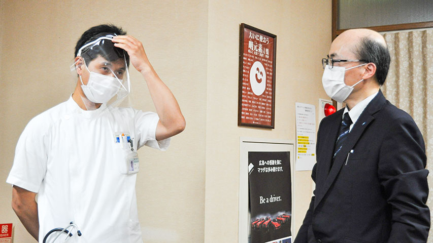 近畿大学工学部フェイスシールド