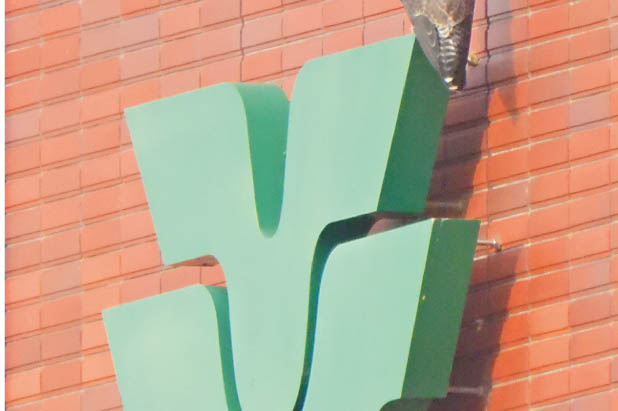 市章の上でアイ