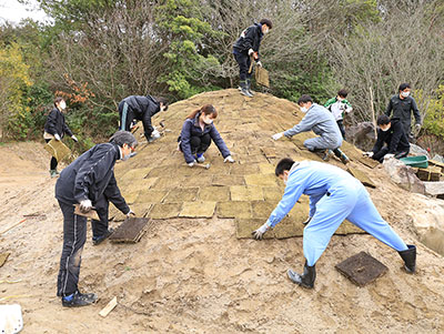 みんぷら芝張り0401