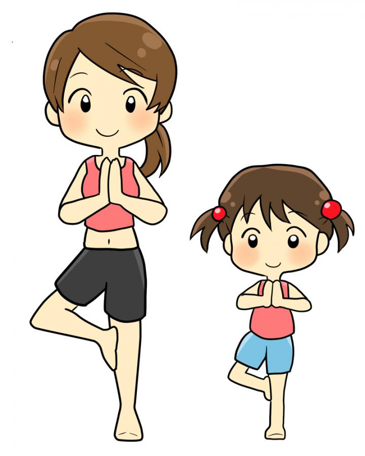 親子ヨガ