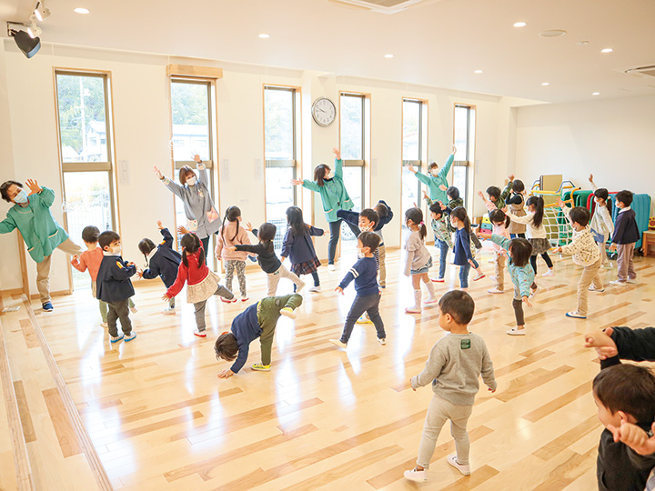 幼保連携認定こども園へ移行した風早幼稚園（撮影・山北）