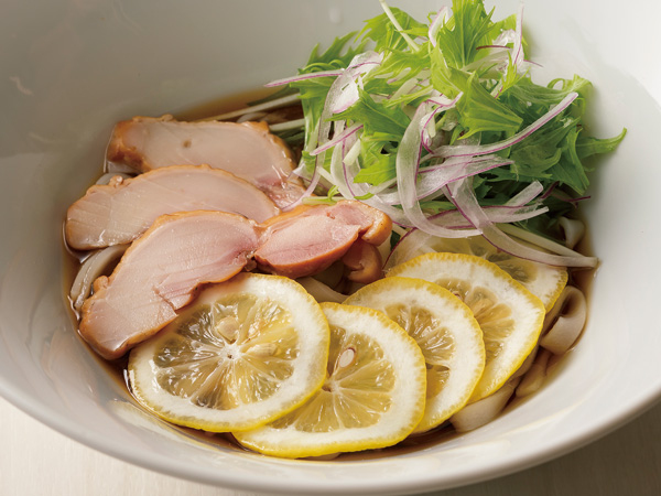 せとうちレモンと吟醸ハムのお米うどん