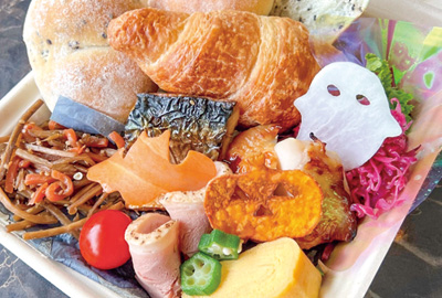 マルシェで販売するハロウィンピクニックBOX（提供写真）