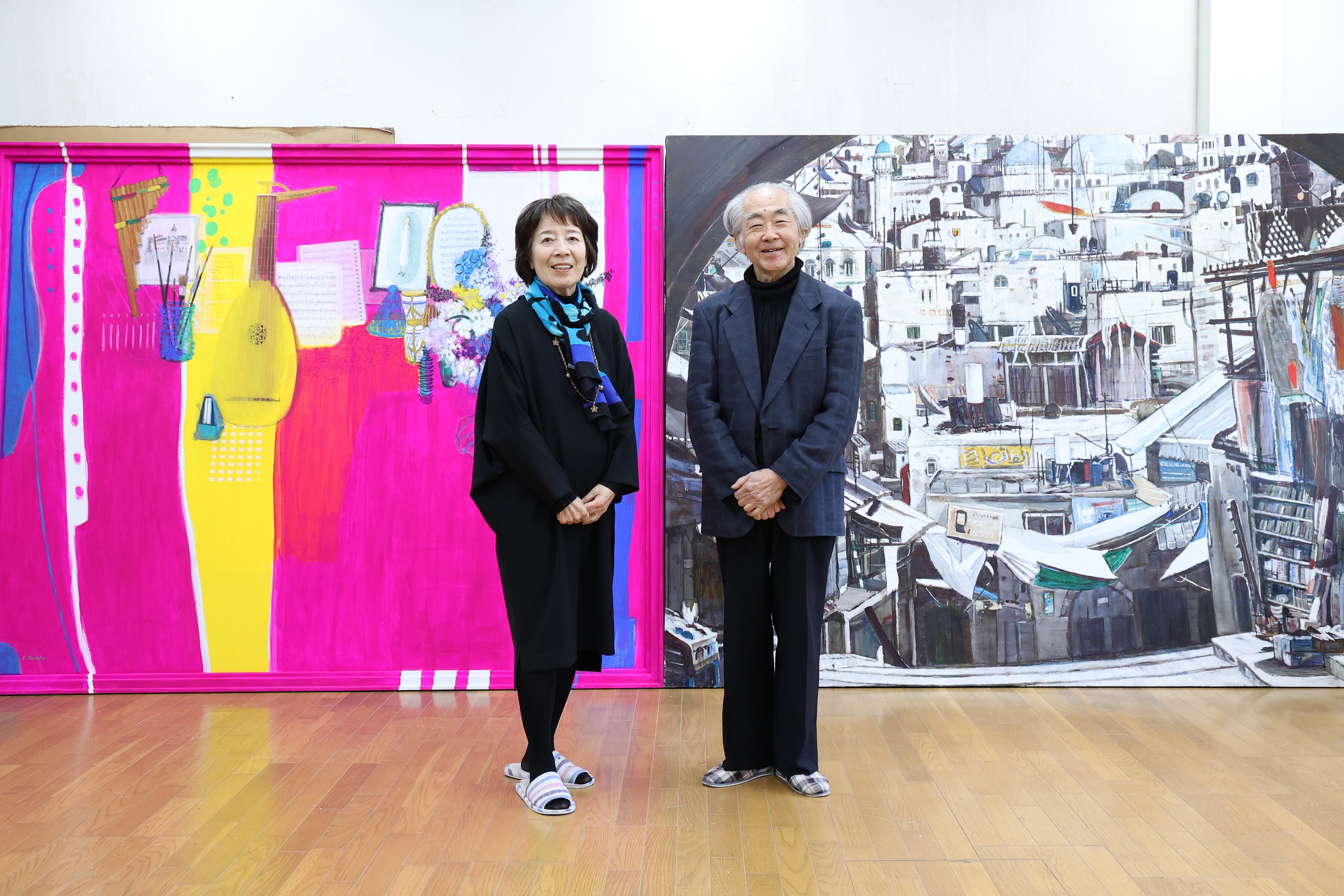 難波平人 風景画 水彩画 絵画 肉筆 額装 アート 美術 芸術 直筆