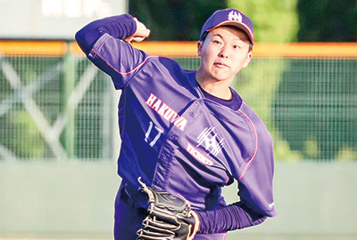 伯和ビクトリーズ投手　谷 優希さん