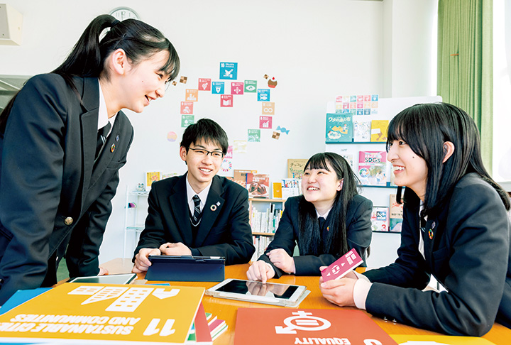 SDGs実践校として、SDGsは生徒たちの間に自然に溶け込んでいる