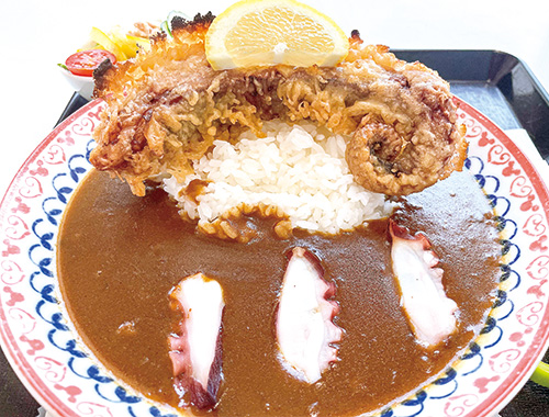 1日8食限定「たこ天カレー」999円