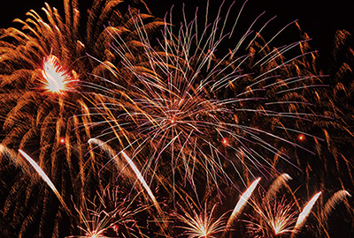 季節外れの花火