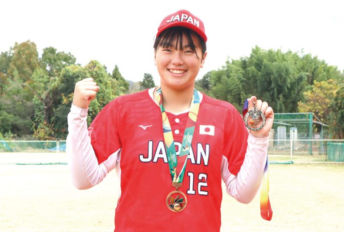 U15女子ソフト日本代表 広島プリンセス 梶目莉空さん