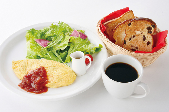 舞茸のオムレツ(ドリンク付き) 980円