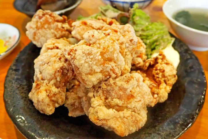 大盛りの唐揚げ