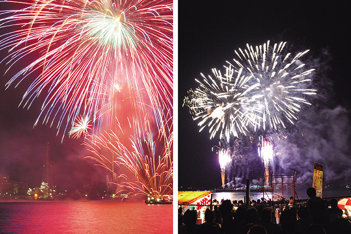 たけはら夏まつり 花火大会