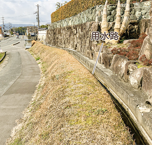 地点⑮ 吾妻子の滝から取水した用水路