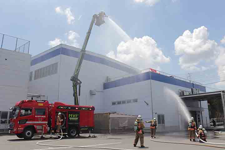 危険物施設消防訓練