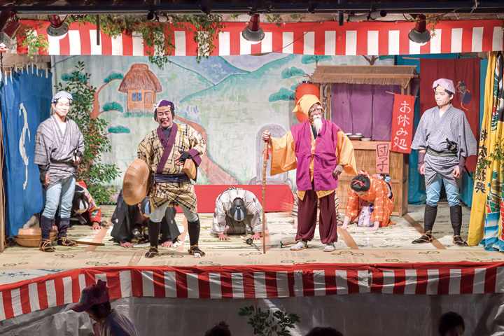 時久神社秋祭り、奉納村芝居復活