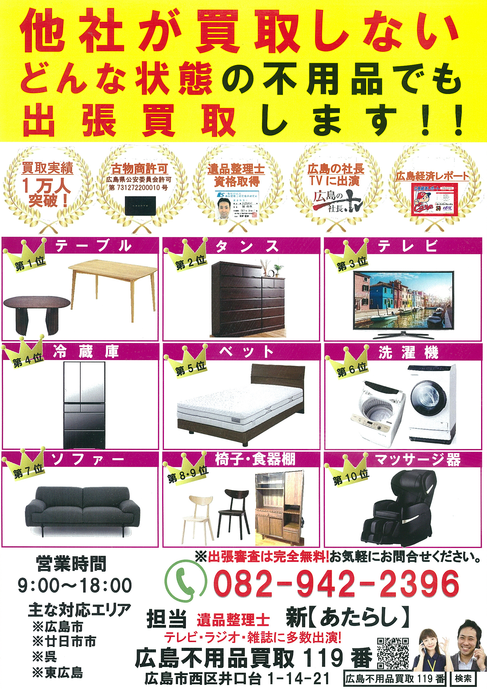 広島不用品買取119番