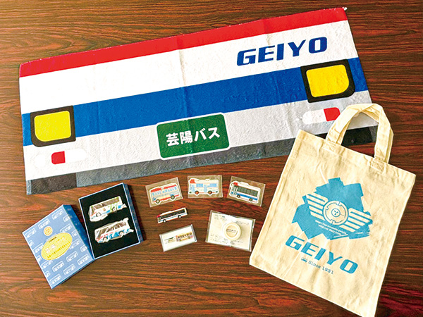 販売されるオリジナルグッズの一部