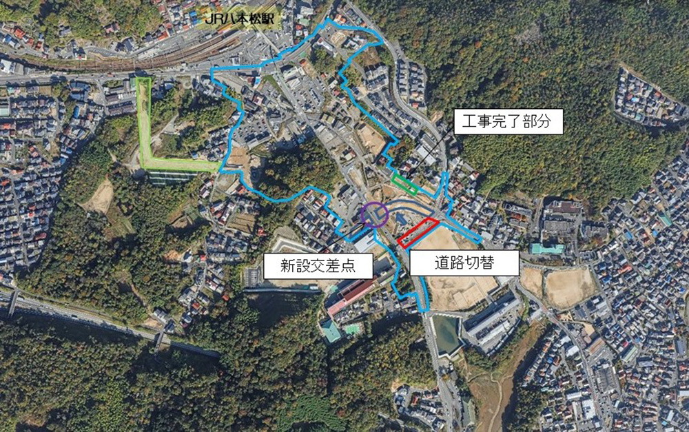 八本松駅前土地区画整理事業 工事施工図