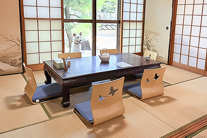 お庭の見える座敷席