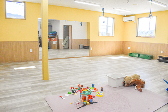 のびのび過ごせれる広いフロア