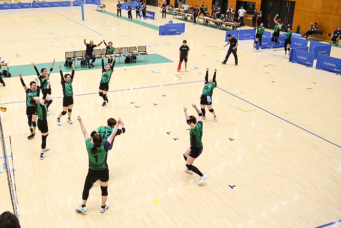 準決勝フルセットして、18ー20からの劇的逆転勝利した瞬間（提供写真）