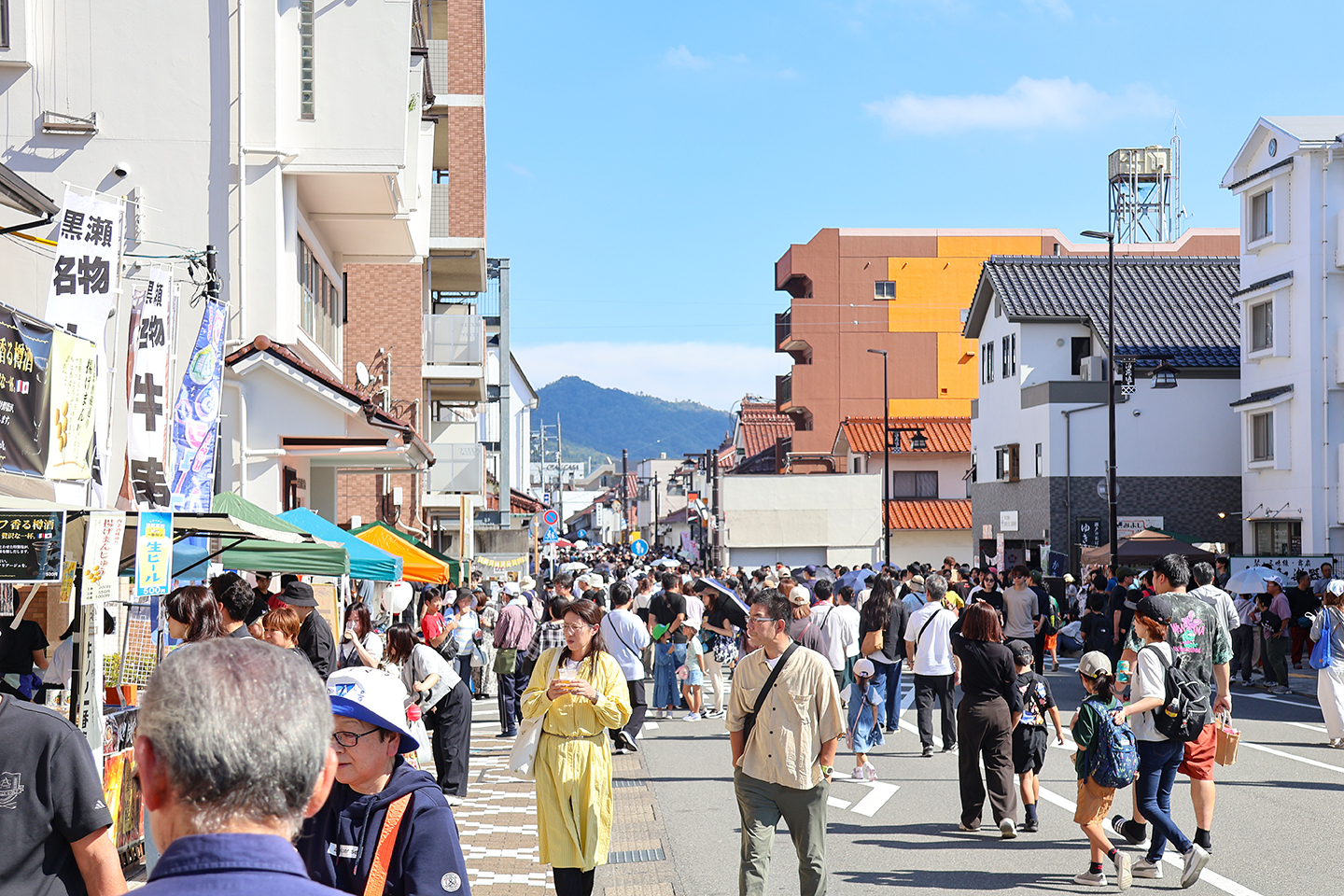 にぎわう酒蔵通り