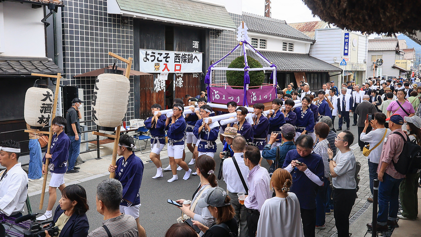 酒まつり2025のオープニングを飾る大酒神林行列