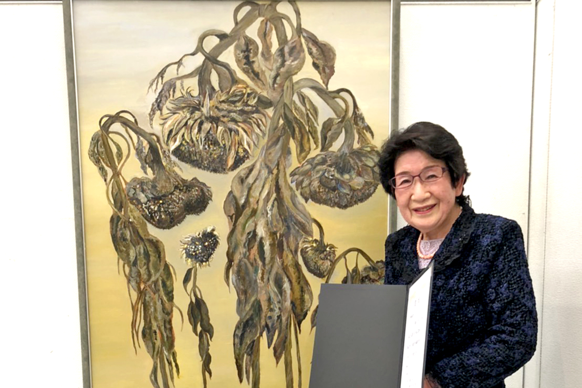 二紀展で初入選 東広島市高屋町の鍋島桂子さん【東広島投稿バコ】