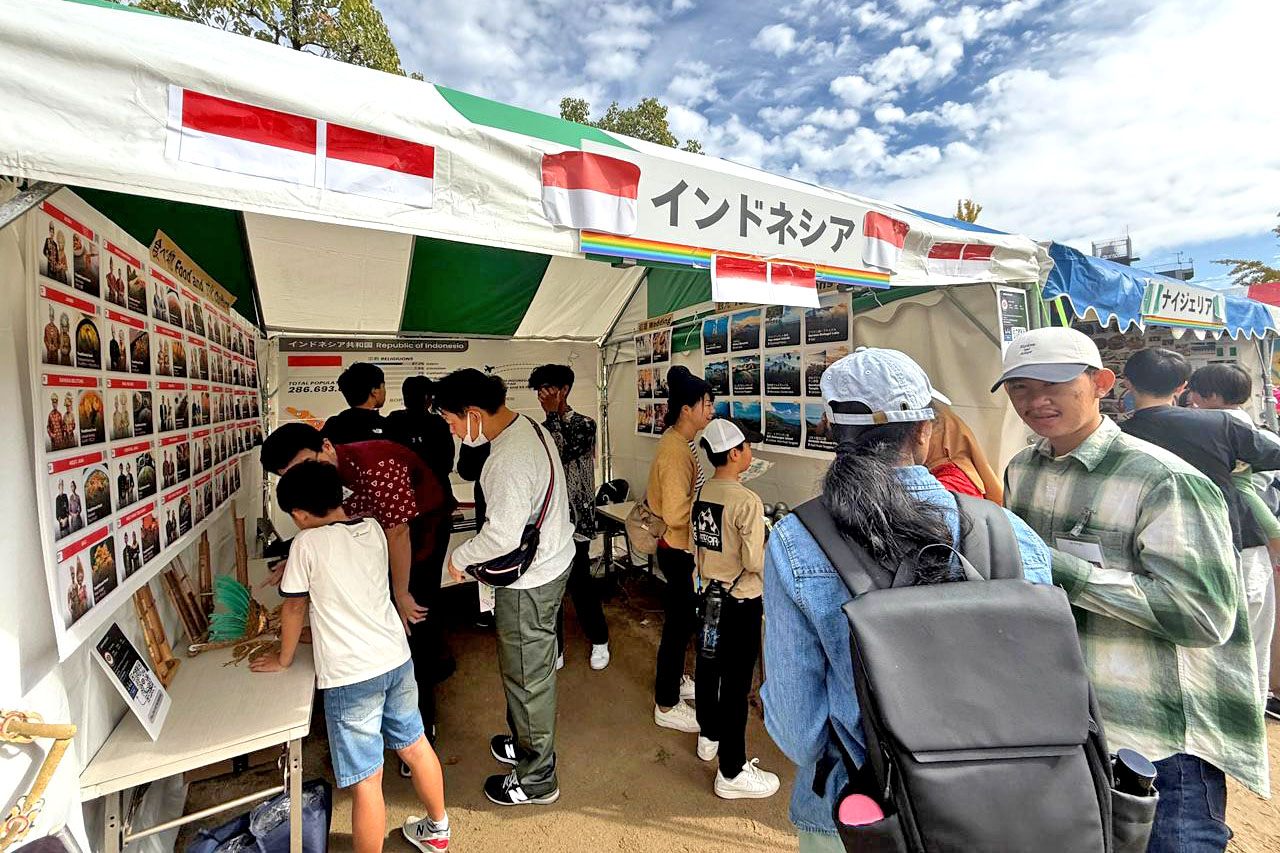 PPI Hiroshimaがインドネシアの多彩な文化を紹介　東広島国際フェスタ2025