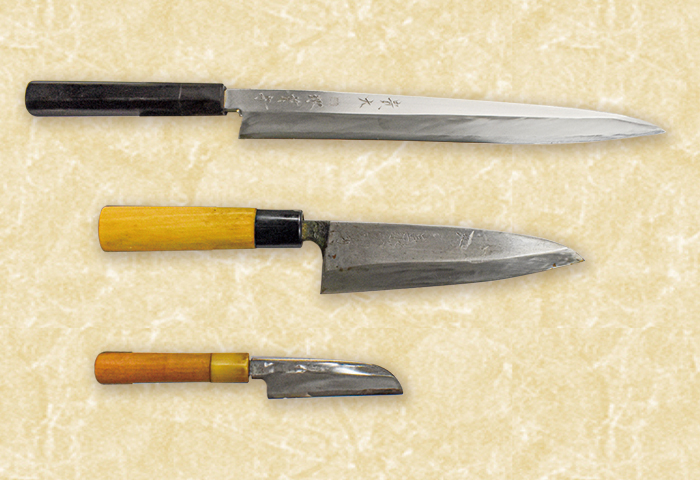 食材や切り方で使い分けるプロの包丁