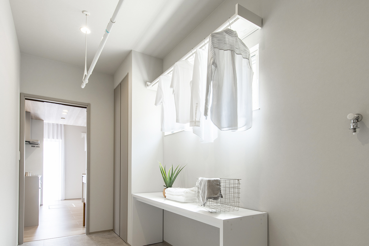 脱衣室兼のランドリールーム