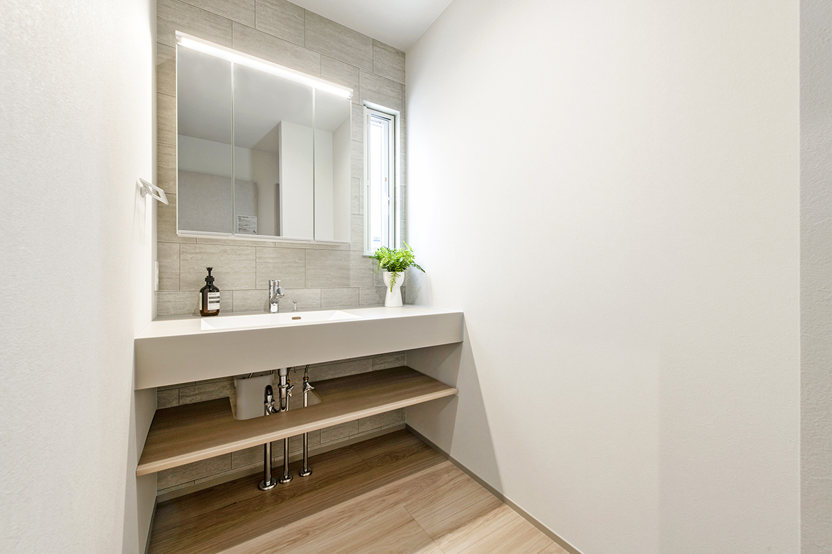 便利な独立洗面台