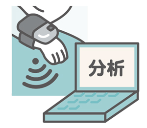 ③希望者に睡眠測定器のレンタル