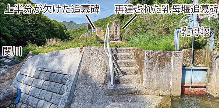 地点⑤　関川発電所建設記念碑