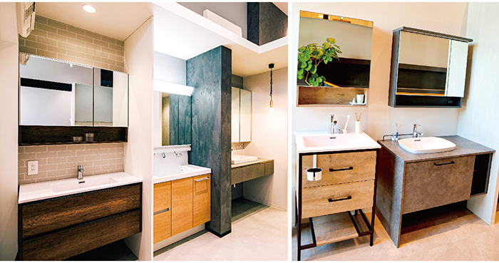 印象の異なる6種類を展示