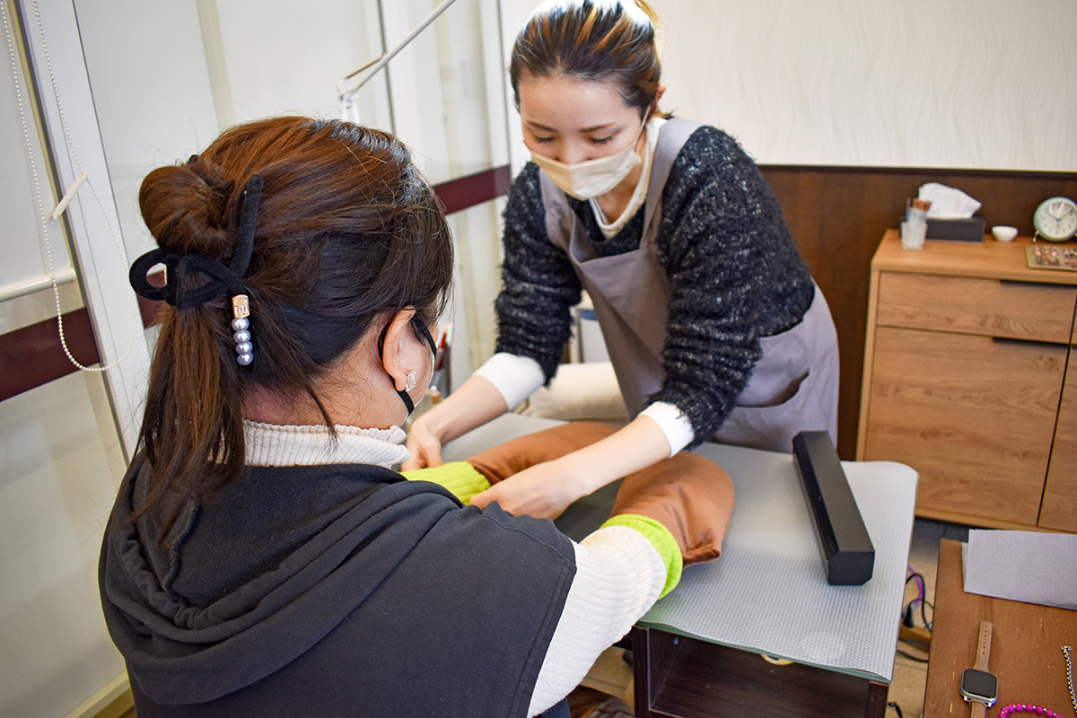 ネイルケアサロン フゥのパラフィンパック