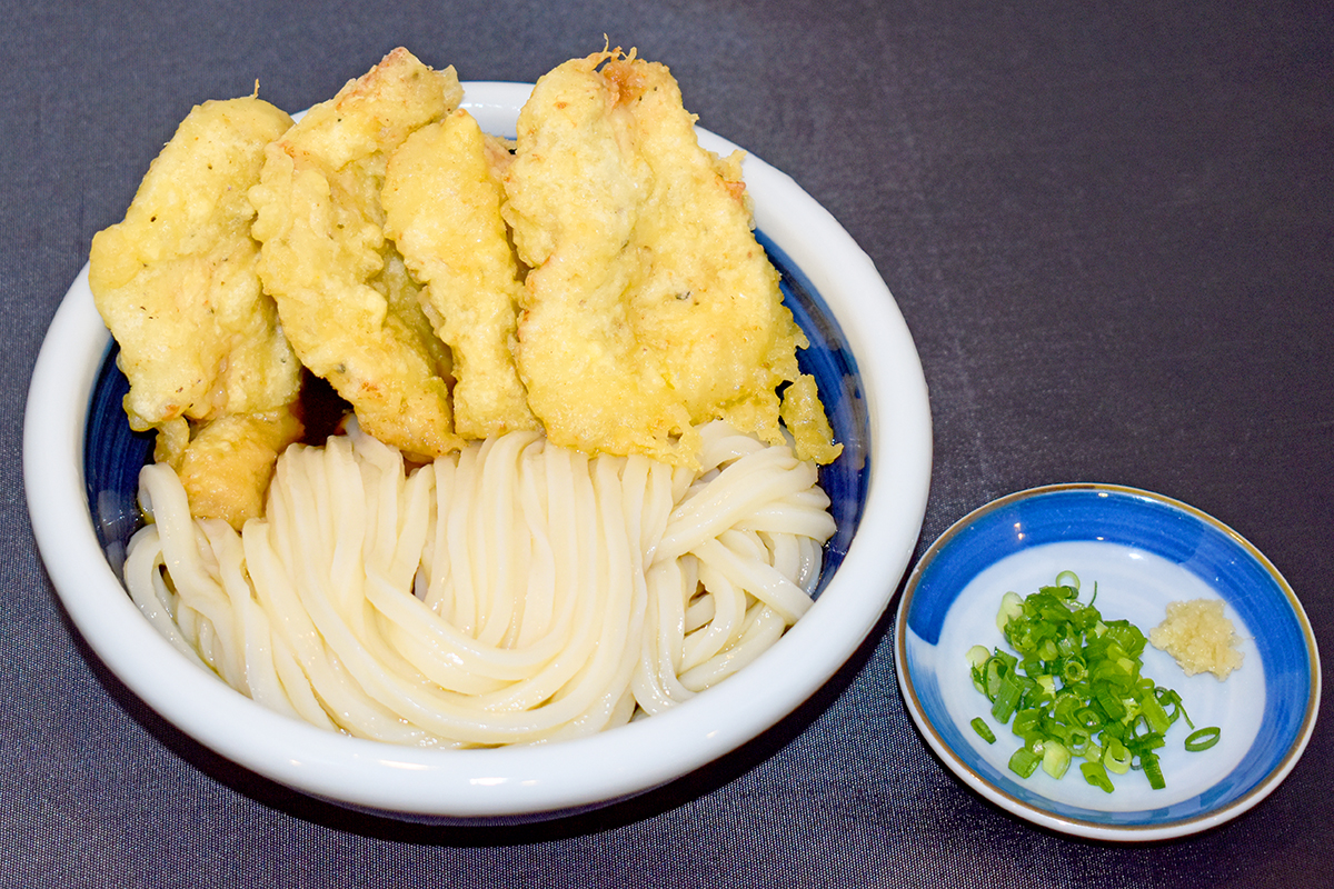 人気のとり天ぶっかけ