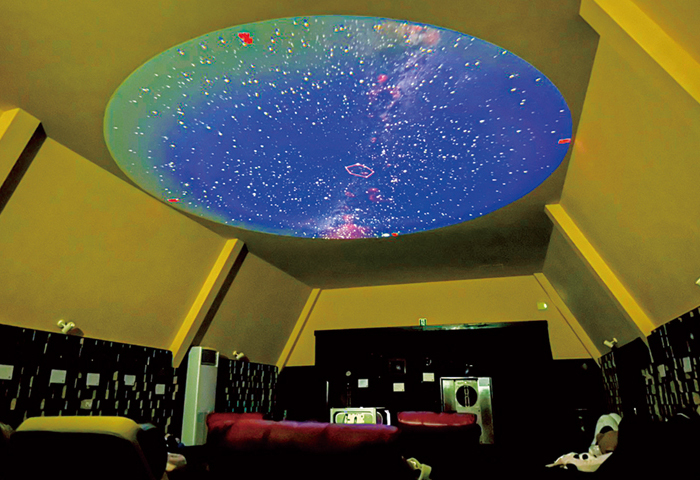 施設内にあるプラネタリウム