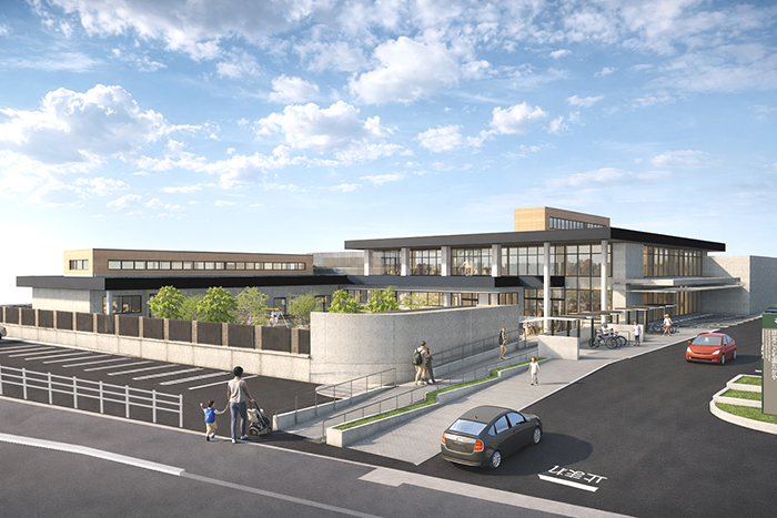 高屋西地域センターと認定こども園たかやを複合　4月開設